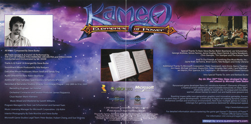 Steve Burke Kameo: Elements of Power Original Soundtrack Booklet p. 01-02.jpg