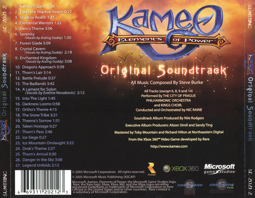 Steve Burke Kameo: Elements of Power Original Soundtrack back.jpg