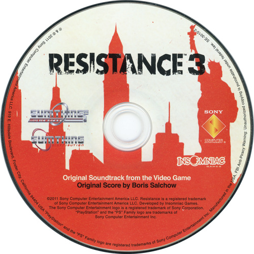 Boris Salchow Resistance 3 Original Soundtrack from the Video Game Disc.jpg