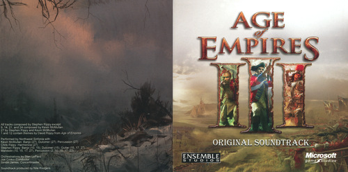 Stephen Rippy & Kevin McMullan Age of Empires III Original Soundtrack Booklet Front & Back.jpg