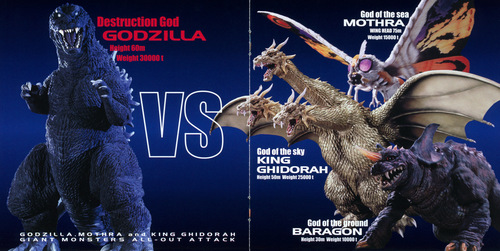 Kow Otani Godzilla, Mothra And King Ghidorah: Giant Monsters All-Out Attack Original Soundtrack Booklet p. 05-06.jpg