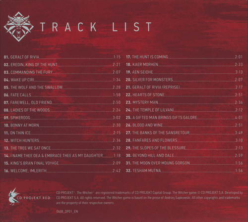 Marcin Przybyłowicz Video Game Show - The Witcher 3։ Wild Hunt Concert [Limited Edition] back.jpg