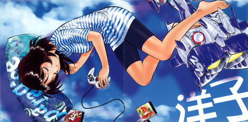 Motoyoshi Iwasaki Starship Girl Yamamoto Yohko 2 WAVE։2 Booklet p. 07-08.jpg