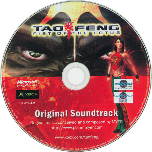 MYER Tao Feng: Fist Of The Lotus - Original Soundtrack Disc.jpg