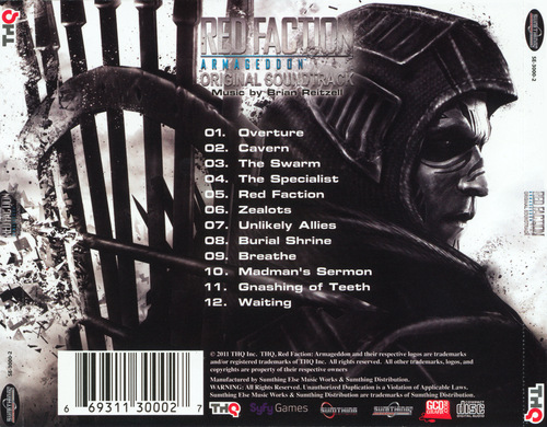 Brian Reitzell Red Faction: Armageddon Original Soundtrack back.jpg