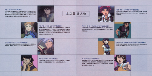 Kaoru Wada Kenran Butousai։ The Mars Daybreak Original Sound Log I Booklet p. 07-08.jpg