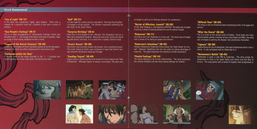 Kaoru Wada Kenran Butousai: THE MARS DAYBREAK Original Sound Log II Booklet p. 05-06.jpg