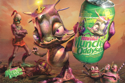 Michael Bross Music From Oddworld Munch's Oddysee Postcard 1.jpg