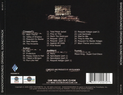 Ari Pulkkinen Shadowgrounds Original Soundtrack back.jpg