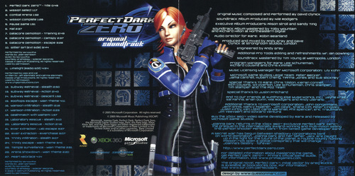 David Clynick Perfect Dark Zero։ Original Soundtrack Booklet p. 01-02.jpg