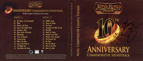 Chance Thomas The Lord Of The Rings Online (10th Anniversary Commemorative Soundtrack) Digipack Front & Back (signed).jpg