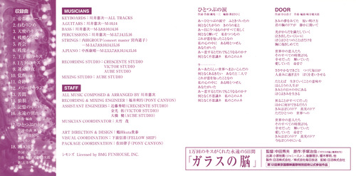 Kenji Kawai Glass no Nou Original Soundtrack Booklet p. 01-02.jpg
