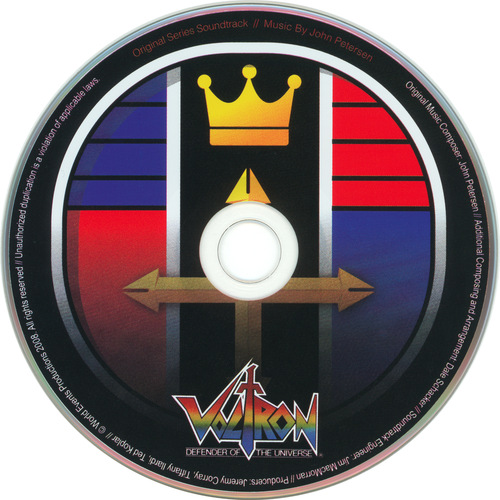 John Petersen Voltron: Defender of the Universe Original Series Soundtrack Disc.jpg