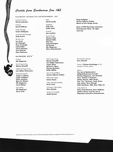 Tommy Tallarico Earthworm Jim 1 & 2 The Whole Can O Worms Booklet Credits.jpg