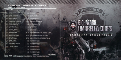V.A. BIOHAZARD Umbrella Corps Complete Soundtrack Booklet Front & Back.jpg