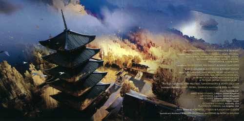 Ilan Eshkeri & Shigeru Umebayashi Ghost of Tsushima Original Soundtrack Booklet p. 07-08.jpg