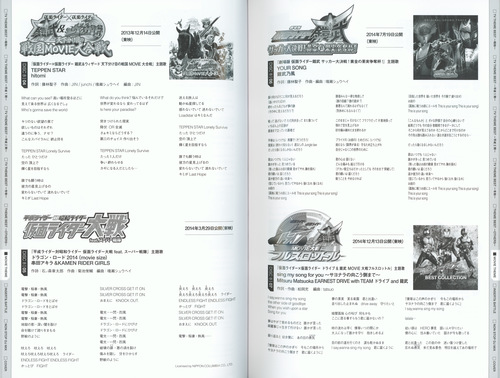 V.A. KAMEN RIDER 50th Anniversary SONG BEST BOX [Limited Edition] Booklet p. 101-102.jpg