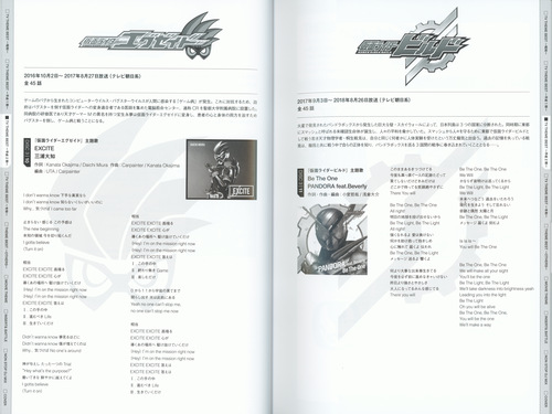 V.A. KAMEN RIDER 50th Anniversary SONG BEST BOX [Limited Edition] Booklet p. 53-54.jpg
