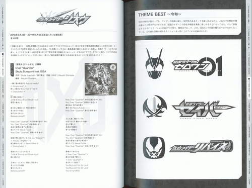 V.A. KAMEN RIDER 50th Anniversary SONG BEST BOX [Limited Edition] Booklet p. 55-56.jpg